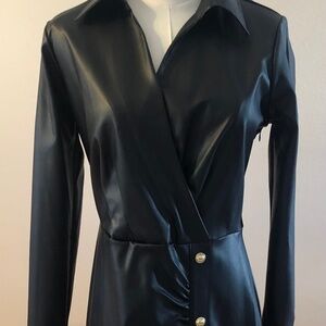 Michael Kors Faux Leather Dress